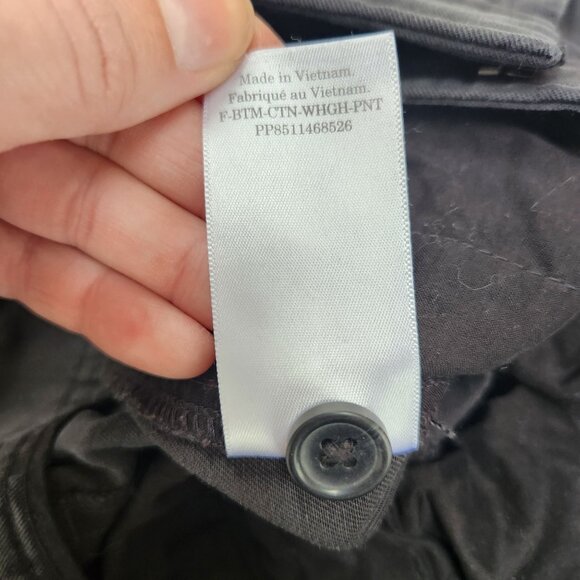 Everlane The Way High Drape Black Grey Wide Leg Trousers Pants Women's 8S - Picture 7 of 7